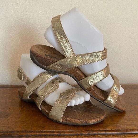 Orthaheel Yasmin‎ Gold Sandals - Picture 6 of 7